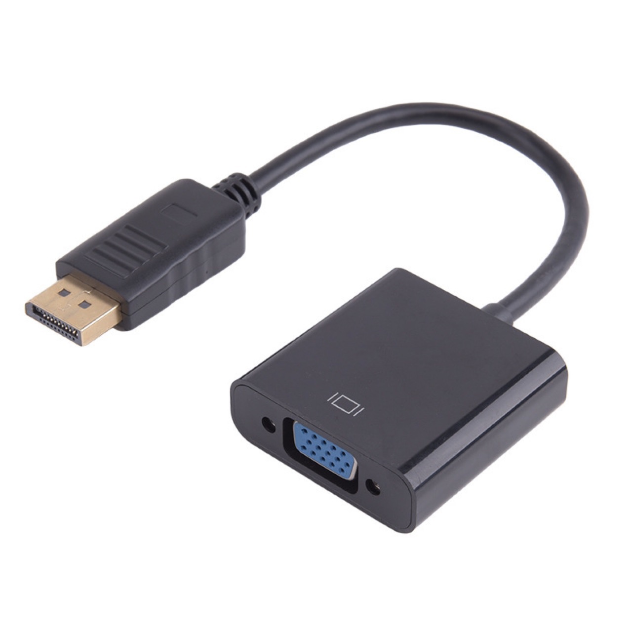 DP a VGA hembra convertidor de tarjeta gráfica dispiayport a VGA Interfaz de Monitor Adaptador de cable adaptador de cabeza