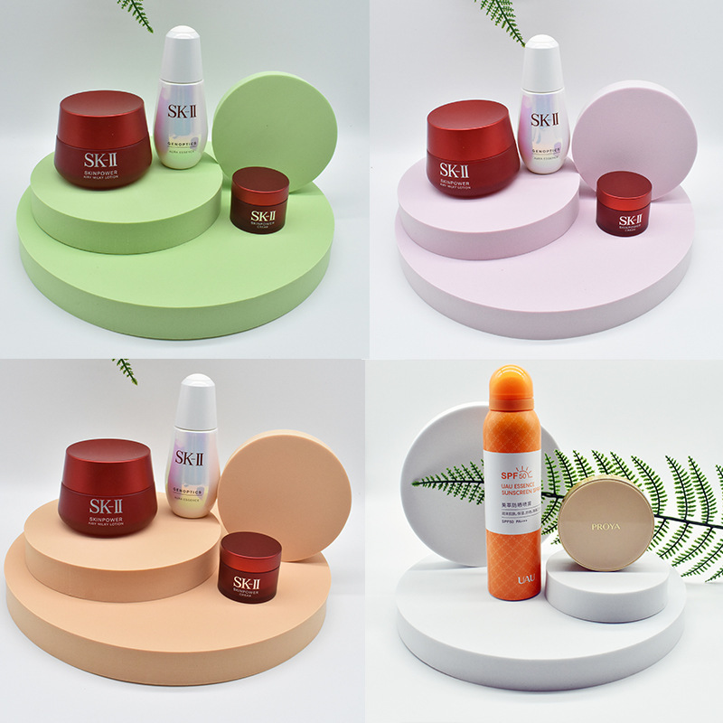 Background Board Photo Props Cylindrical Product Photography Posing Geometric Ornaments Cosmetics Background Cloth Three-Dimensional