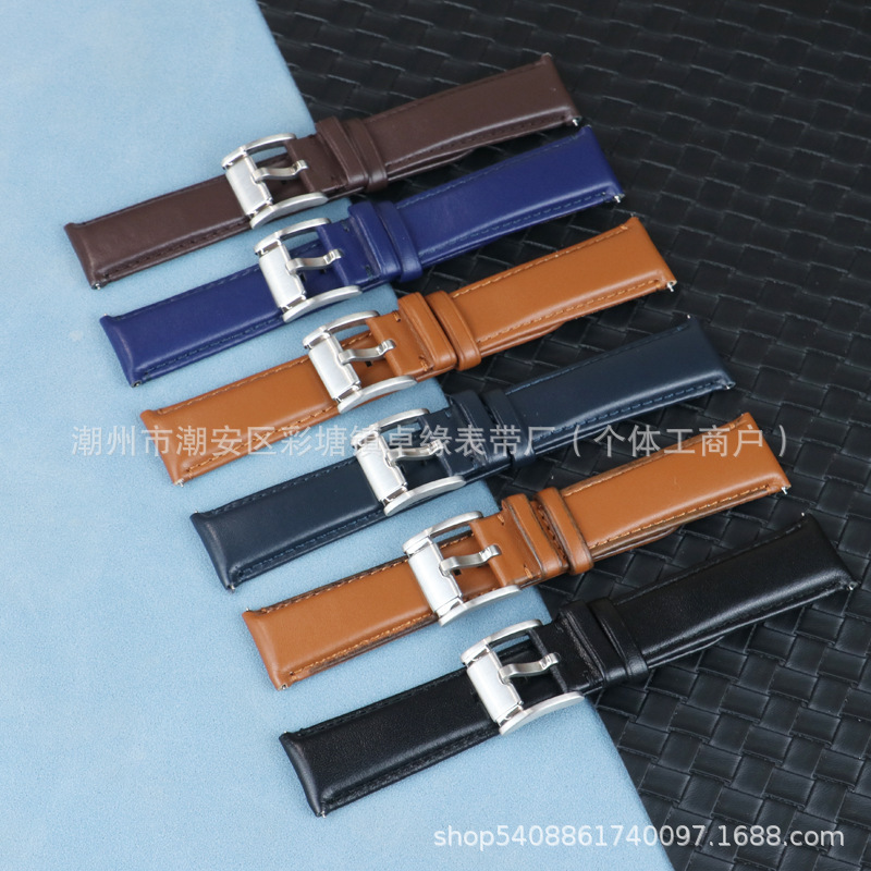 Suitable for Fossil Genuine Leather Cowhide Plain Watch Strap Men's Fs5061 Fs5237 Me3052 22m24m Quick Release Suitable for Fossil Genuine Leather Cowhide Plain Watch Strap Men's Fs5061 Fs5237 Me3052 22m24m Quick Release
