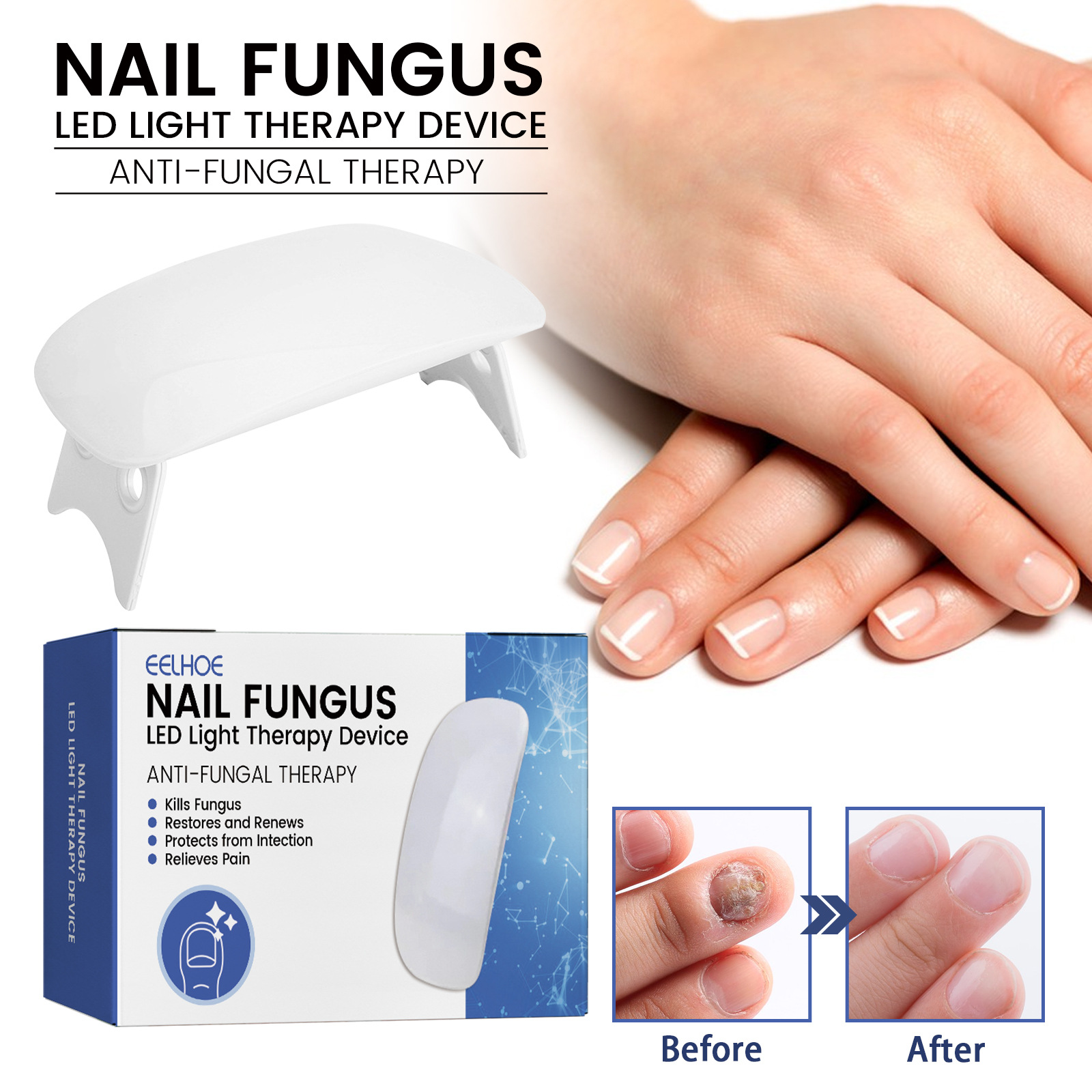 Nail Repair LED Phototherapy Instrument - Usage