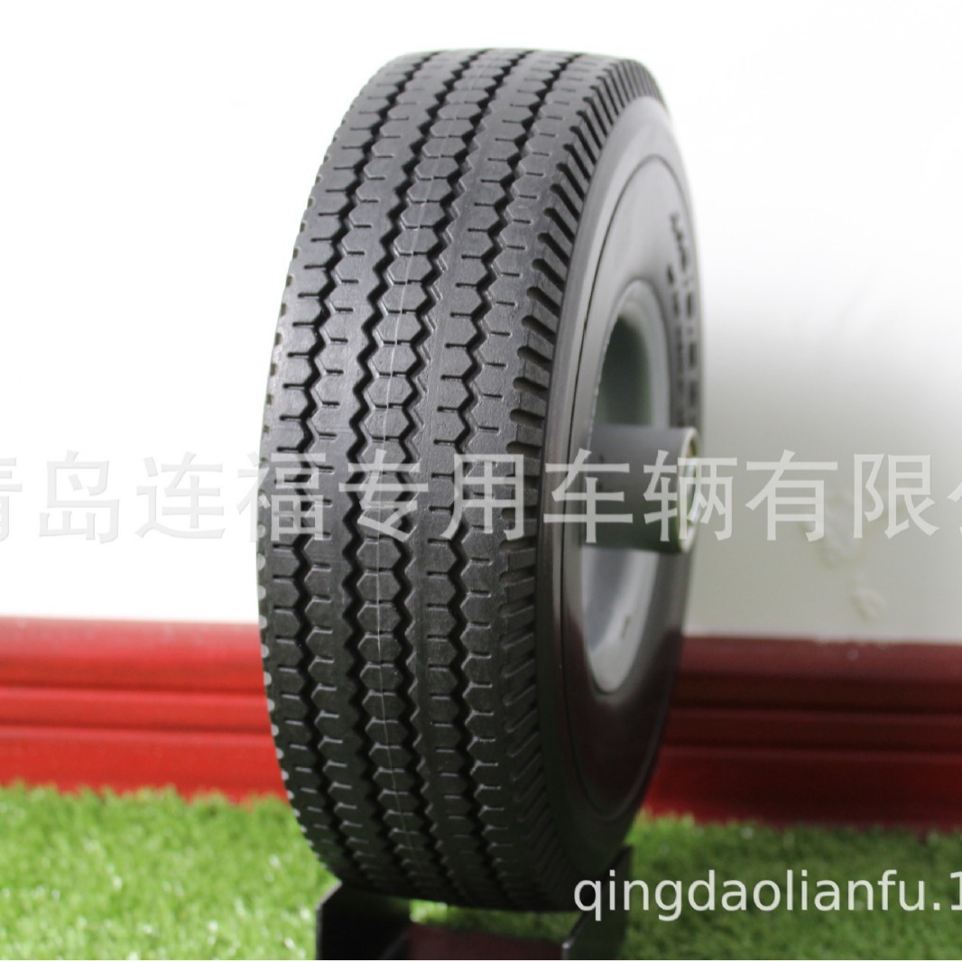 供应外贸3.50-4PU贴片花纹轮胎 PU发泡轮 聚氨酯轮子 欢迎洽谈