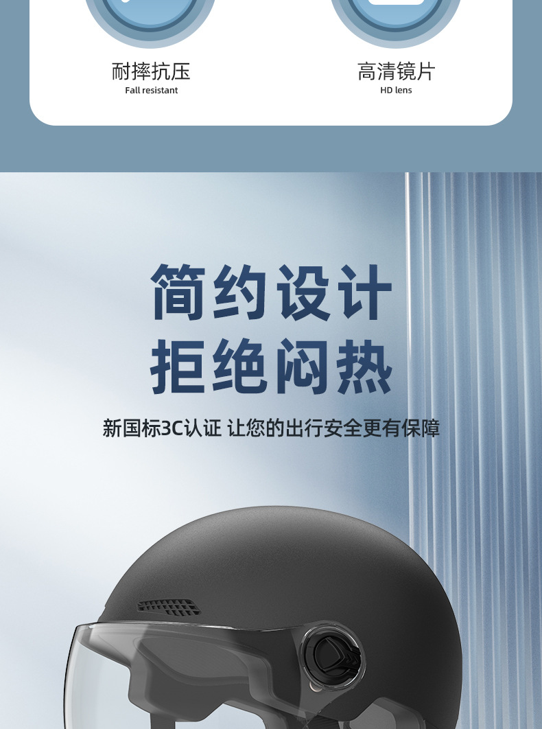 New national standard 3C certified electric vehicle helmet