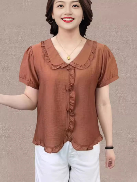 2024 summer new style middle-aged and elderly women's clothing