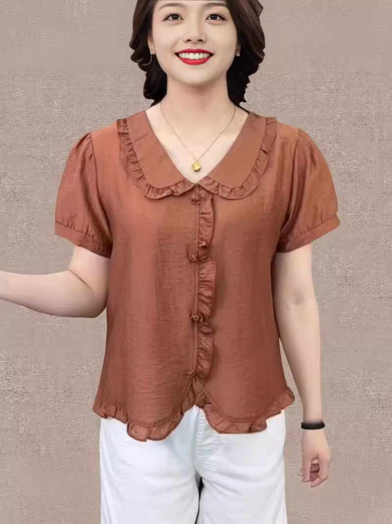 2024 summer new style middle-aged and elderly women's clothing
