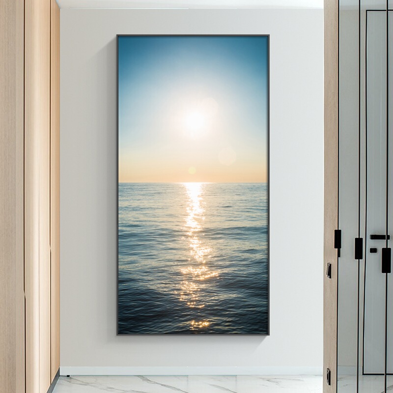 Sea Scenery Entrance Door Entrance Decorative Painting Modern Minimalist Living Room Corridor Aisle Hotel Hotel Wall Hanging Painting