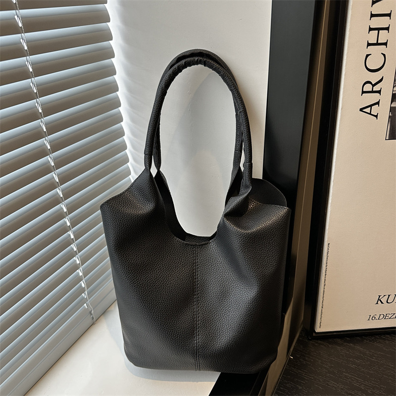 Bolsa de cesta de verduras portátil para mujeres 2024 nueva moda coreana nicho bolso de transporte de gran capacidad bolso de brazo