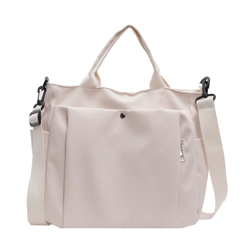 Cross-Border New Lightweight Canvas Handbag For Women, Large Capacity Shoulder Bag, Fashion Commuter Crossbody Bag, Versatile Tote Bag - Thumbnail 5