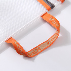 Manufacturer Direct Sales Transparent Double-Layer EVA File Bag Large Capacity Subject Classification Bag Homework Book Exam Paper Storage Bag