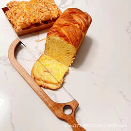 跨境木制面包锯派对吐司法棍切割锯面包切割器三明治切片机
