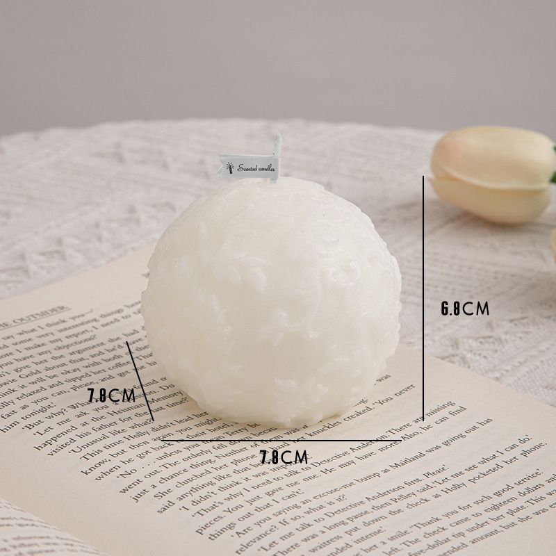 Conjunto de velas aromáticas decorativas com flores_voghion.com