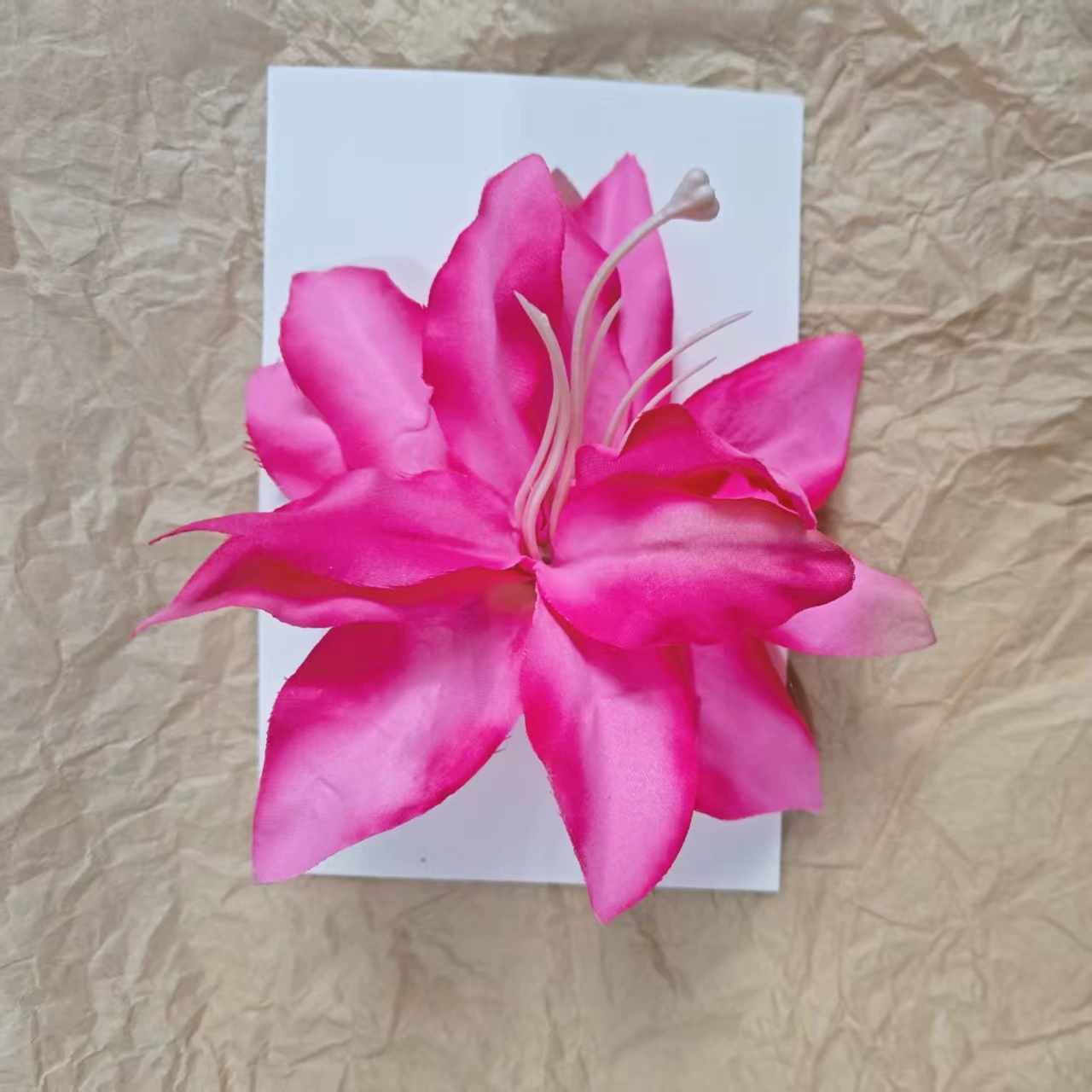 Hairgrip floral clips, princess French-style phalaenopsis & plumeria, multi-size duckbill & pins