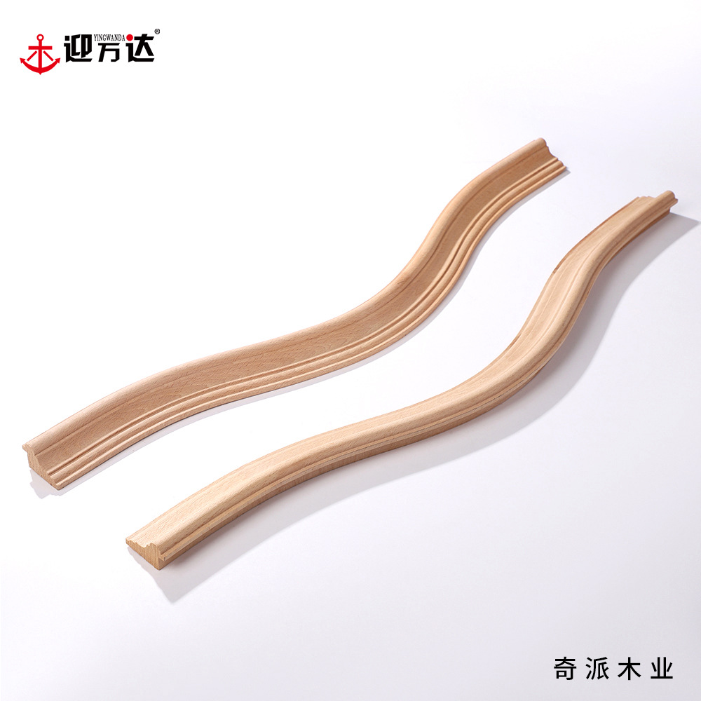 实木弯弓线条东阳浮雕天花棚角线弧形弯曲装饰美边腰线阴角线定制