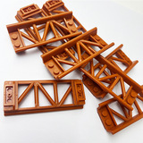 Маленькая частица Moc две головы 1x2 Железная полка