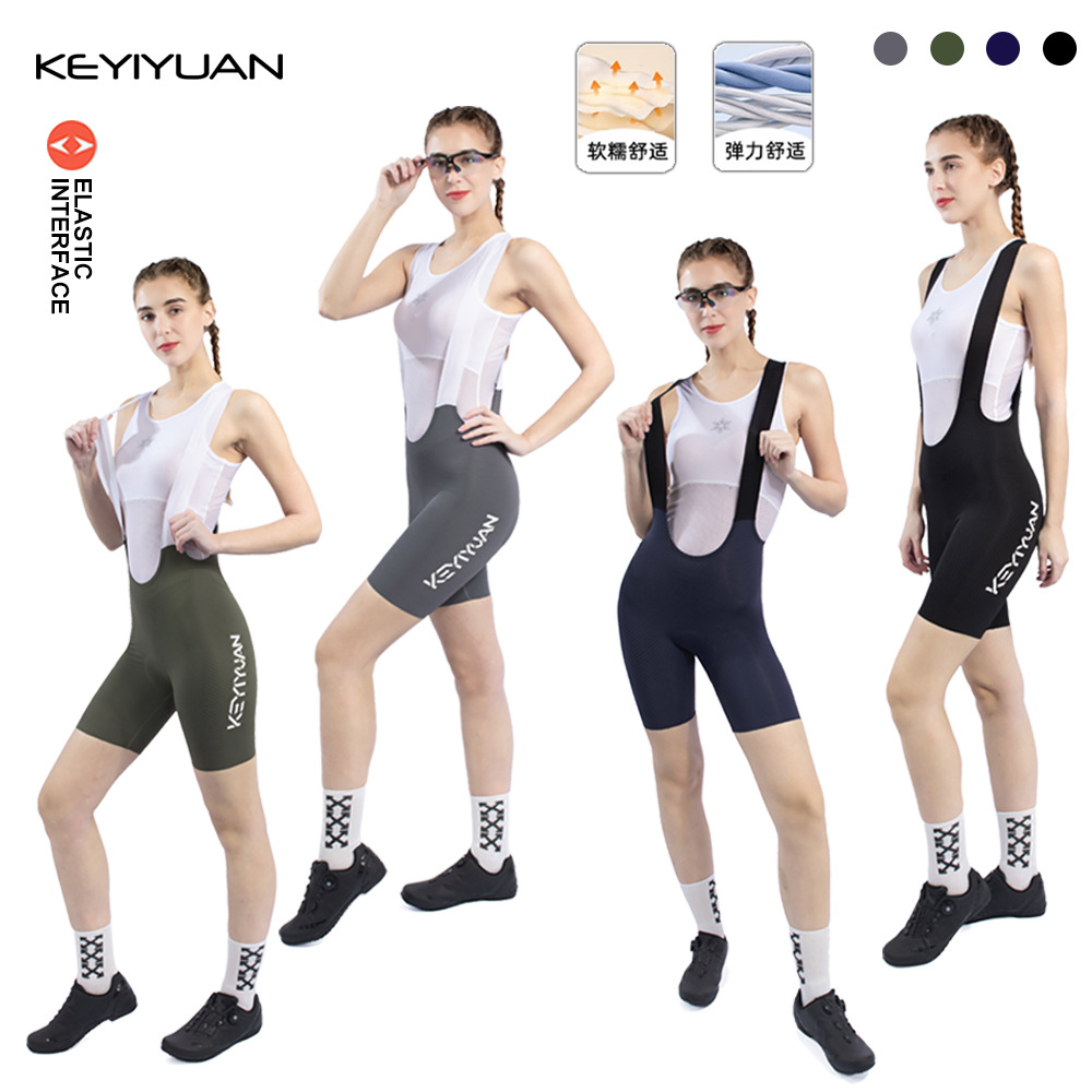 Keyiyuan Women's One-Piece Summer Cycling Shorts Shock-Absorbing Road Mountain Bike Bicycle Shorts