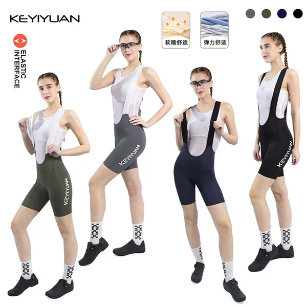 Keyiyuan Women's One-Piece Summer Cycling Shorts Shock-Absorbing Road Mountain Bike Bicycle Shorts