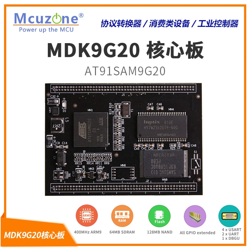 MDK9G20 центральная плата 64m SDRAM 128M NAND камера мультитерминал AT91SAM9G20