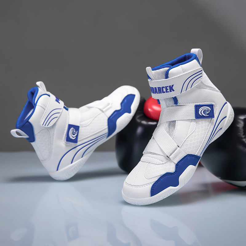 Pudaqi Children's Professional Wrestling Shoes for Boys, High-Top Sanda Competition Fighting Shoes, Women's Boxing Training Shoes, Dropshipping Available