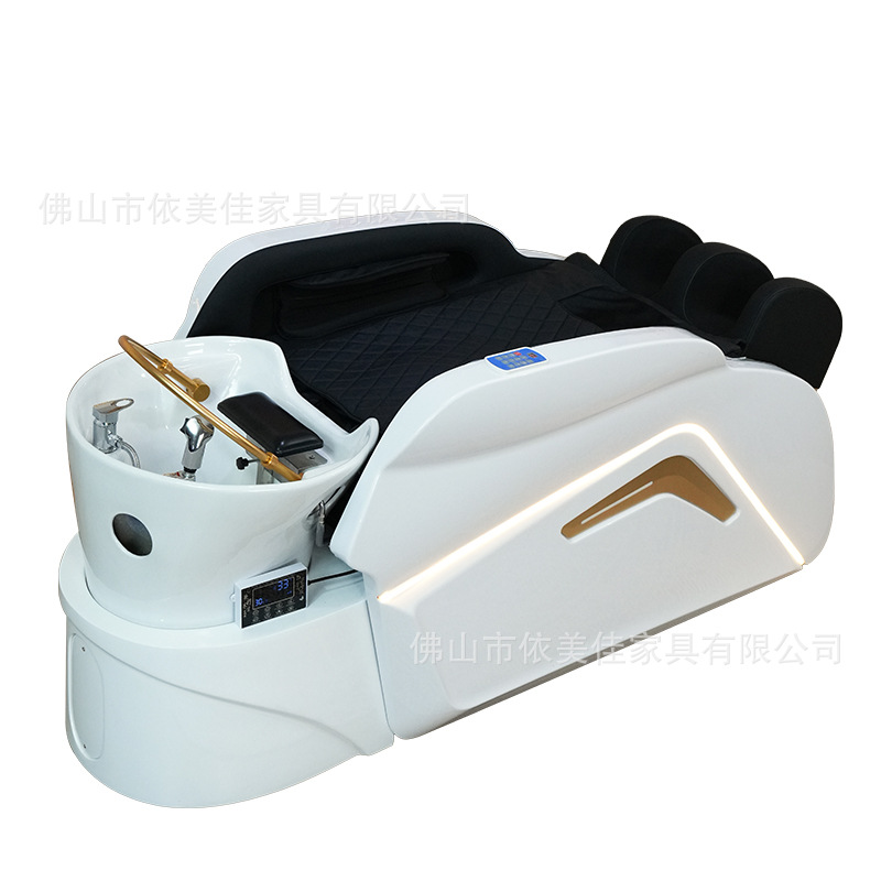 Cama de lavado de cabello para salón de belleza especial de enfermería de cabello, cama de lavado de cabello de masaje tailandés, fumigación de circulación de agua