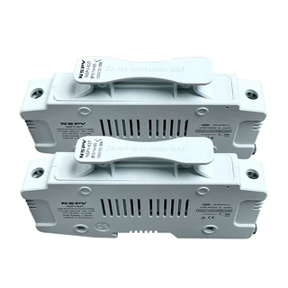 厂家批发光伏熔断器座10X85平头管状直流保险丝夹快速熔断器底座