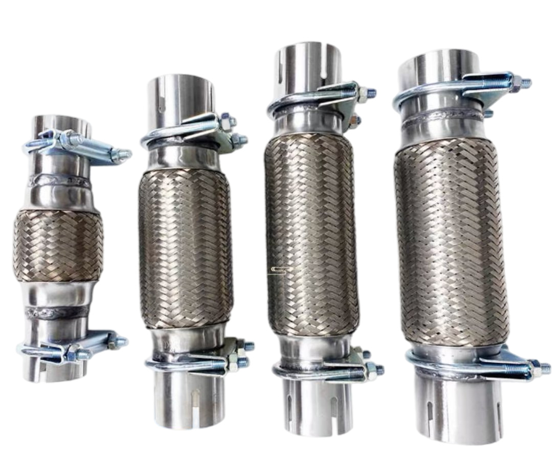 Automobile bellows soft connection automobile three-way catalytic converter exhaust hose shock absorption stainless steel muffler soft net