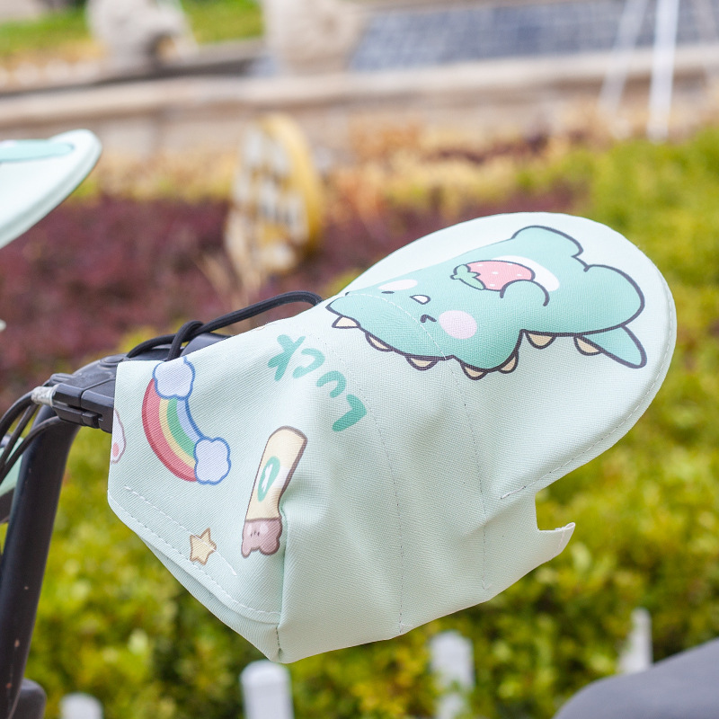 夏季电动车防风防雨防水透气电瓶摩托车手把套防紫外线护手骑行|undefined
