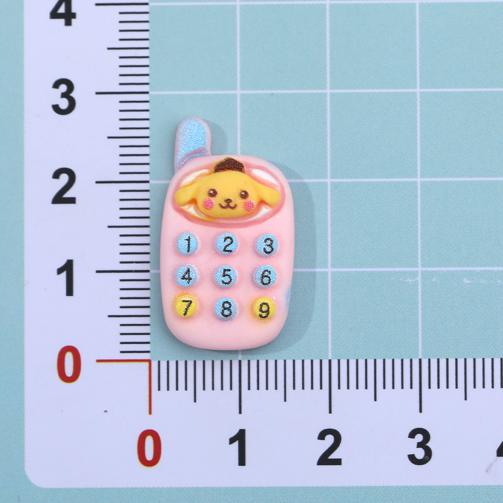 De dibujos animados de color sólido sanliou teléfono móvil DIY accesorios de resina crema pegamento accesorios para el cabello teléfono móvil Shell etiqueta engomada del refrigerador material colgante