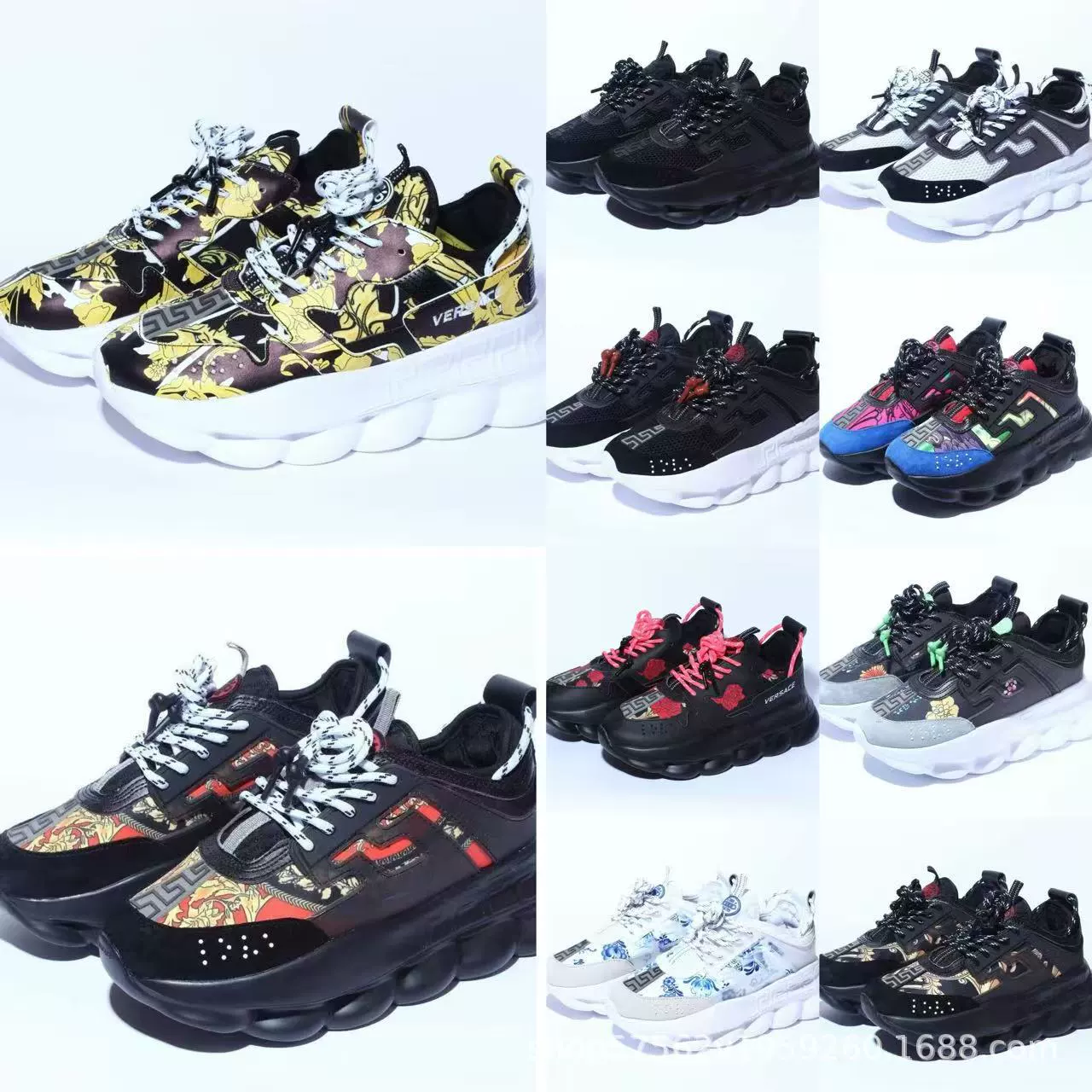 GET F Versace Z повседневная спортивная обувь на толстой подошве, увеличивающая рост, модная европейская обувь, универсальная обувь для пар, обувь для папы