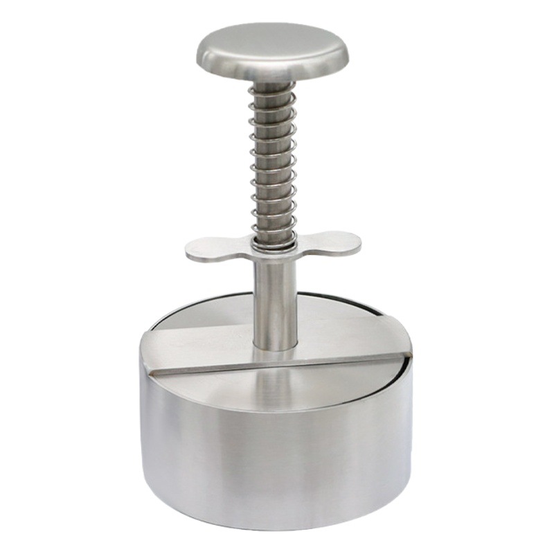 De acero inoxidable de prensa de tipo de acero hamburguesa de carne de prensa de la torta de carne molde que hace pastel de carne bola de arroz artefacto de prensa de la torta