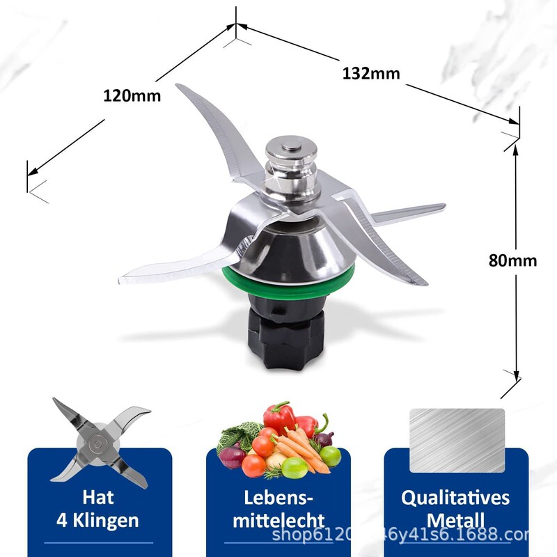Xiaomei Cooking Machine Accessories Meishan Product Suitable for Thermomix Tm5/Tm6 /Tm31 Universal Knife Set