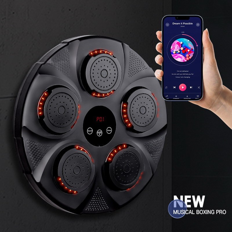 家庭用bluetoothボクシングターゲット知能音楽ボクシング機壁ターゲット児童ボクシング訓練器材パンチ反応砂袋|undefined