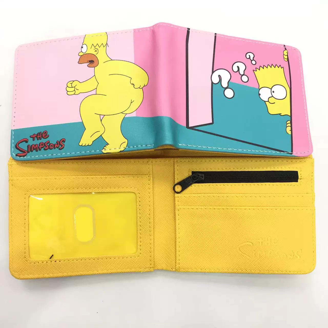 Cartoon cute polyurethane wallet, short card holder