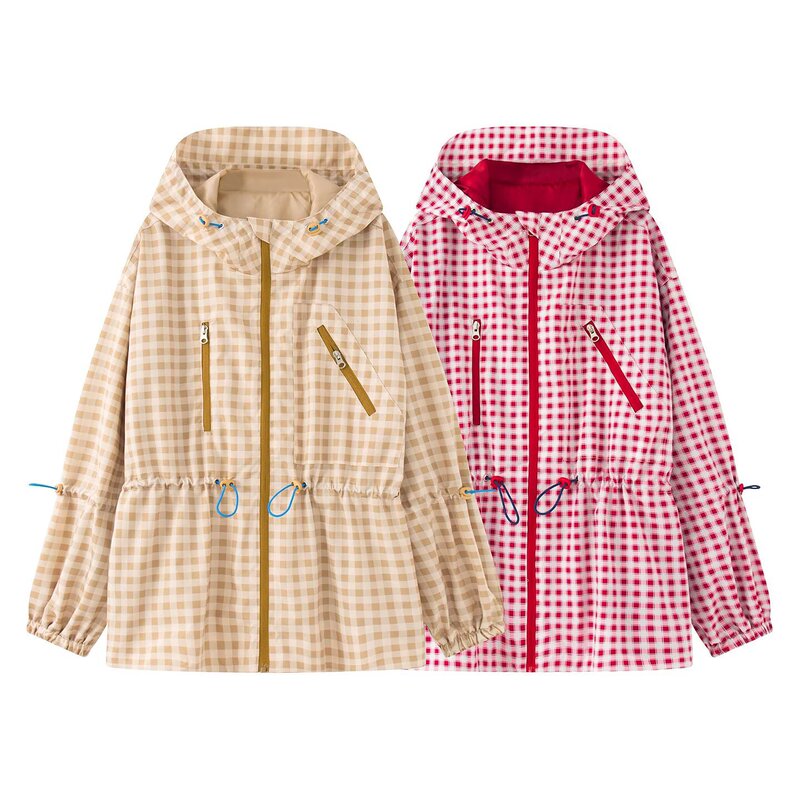 Taop&Za Women's Clothing 2026 Summer New Style Waist-Cinching Drawstring Hooded Loose Casual Slimming Jacket Taop&Za Women's Clothing 2026 Summer New Style Waist-Cinching Drawstring Hooded Loose Casual Slimming Jacket