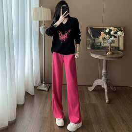 2024年韩版潮牌秋季新款网红休闲运动套装女洋气显瘦运动服两件套