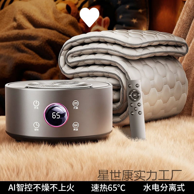 家用智能单双人水电分离水循环水暖毯冬季宿舍恒温电褥子电热毯批