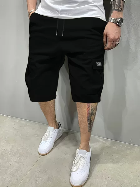 Cross-Border Special Edition (Source Manufacturer) Men's Fashionable Work Shorts, Summer Multi-Pocket, 100% Polyester Fiber