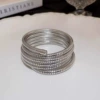 Four Circle Bracelet-White K color