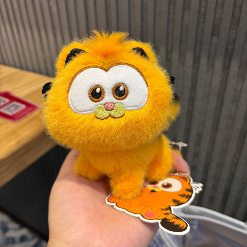 正版加菲猫可爱毛绒挂件卡通书包包挂饰汽车钥匙扣玩偶女生小礼物|undefined