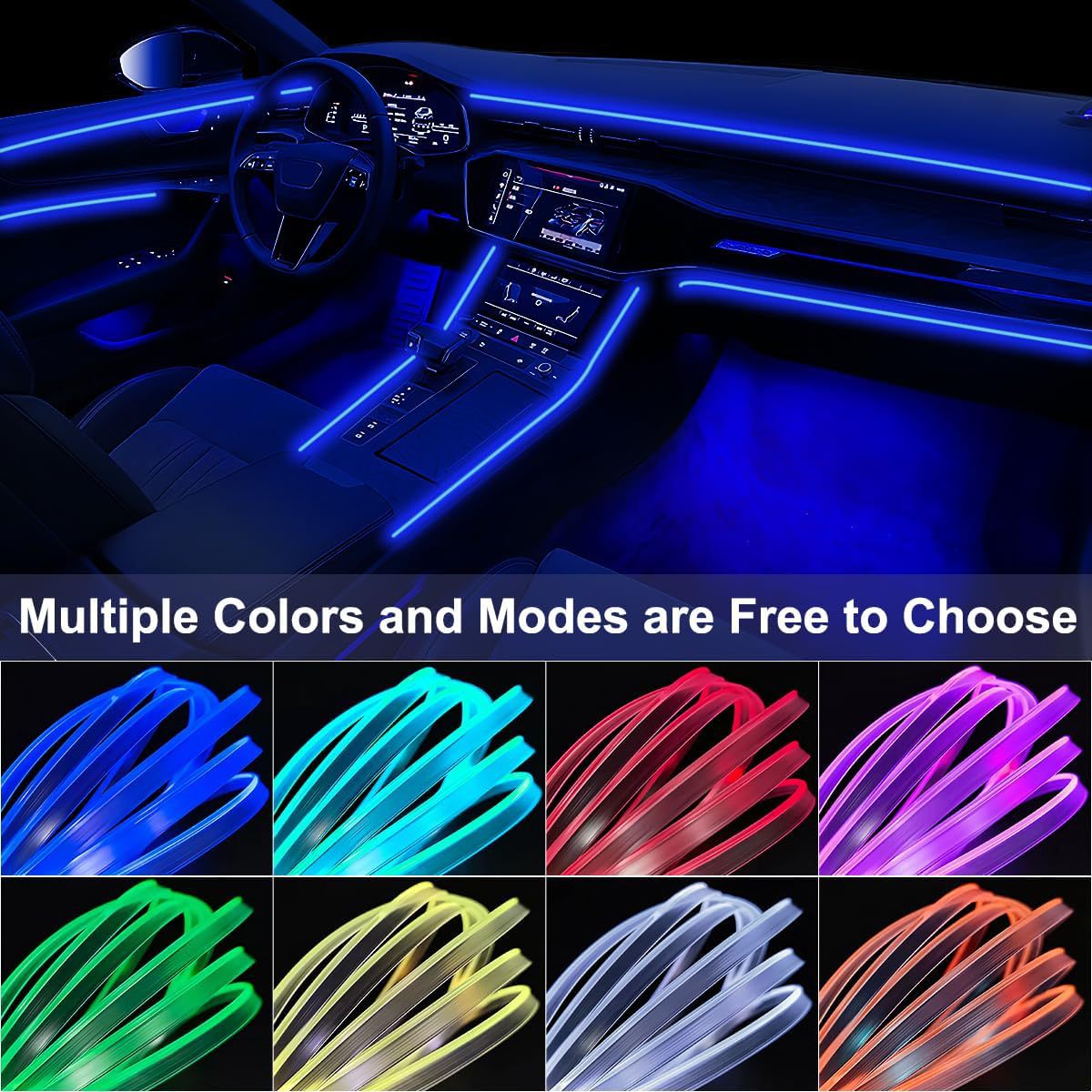 Source Factory Led Car Ambient Light USB Connector Rgb Interior Decoration Light Strip Large Quantity, Excellent Price