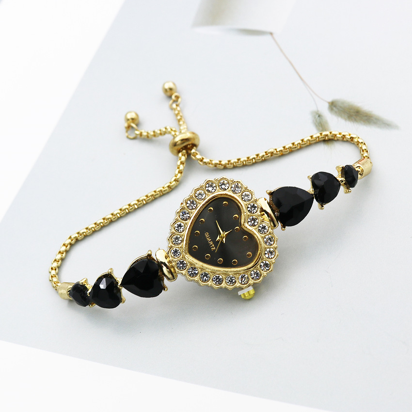 Watch Classification Casual Heart Shape Jewelry Buckle Quartz Women's Watches