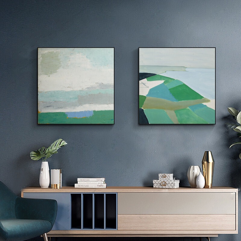 Abstract Oil Painting, Simple Modern Living Room Decorative Painting, Simple and Beautiful Style, Entrance Wall Painting, Dining Room Painting, American Light Luxury Hanging Painting