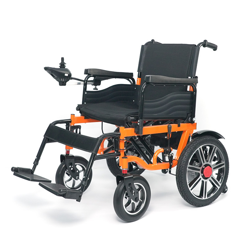 Silla de ruedas eléctrica Xinwang venta al por mayor transfronteriza de cuatro amortiguadores, IA plegable, inteligente, discapacitada, nueva silla de ruedas multifuncional para ancianos