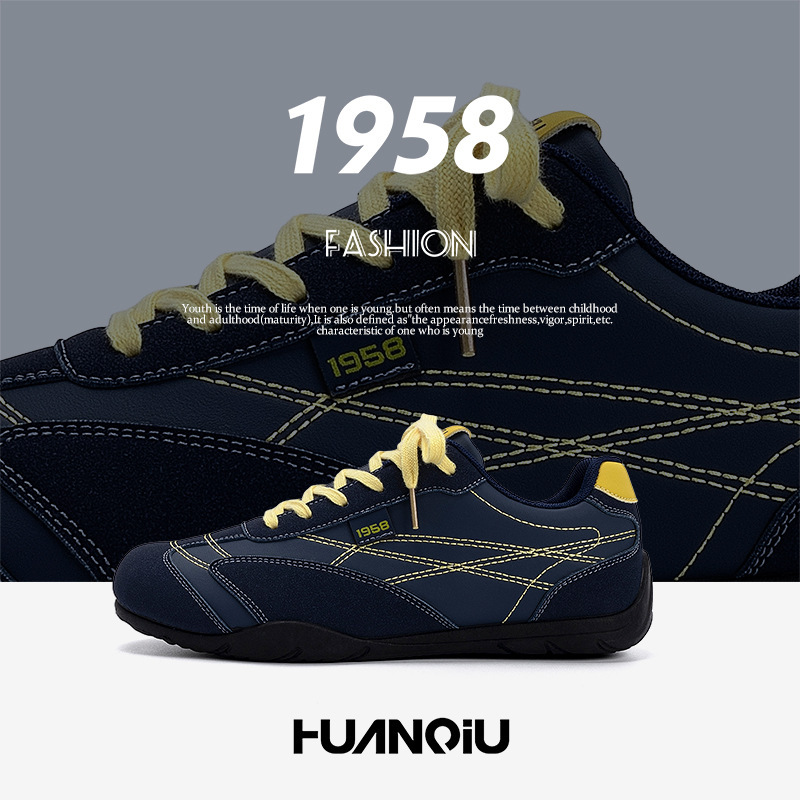 Universal Oatmeal Grey Training Shoes for Men ZHQ-HY2626 Autumn Men's Shoes Thick Sole Height-Increasing Versatile Casual Trendy Shoes