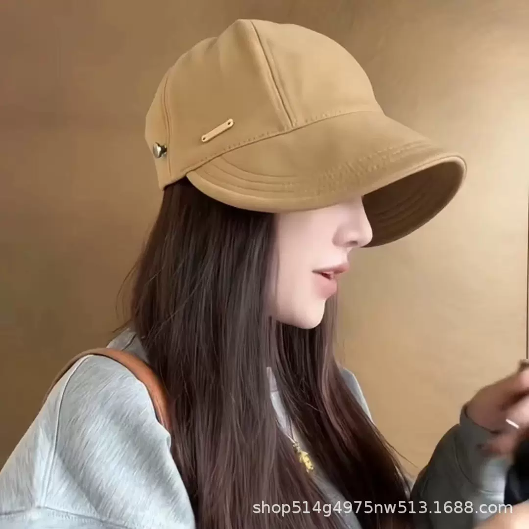 明星同款速干防晒帽子女秋夏遮阳帽运动鸭舌渔夫帽防紫外线太阳帽