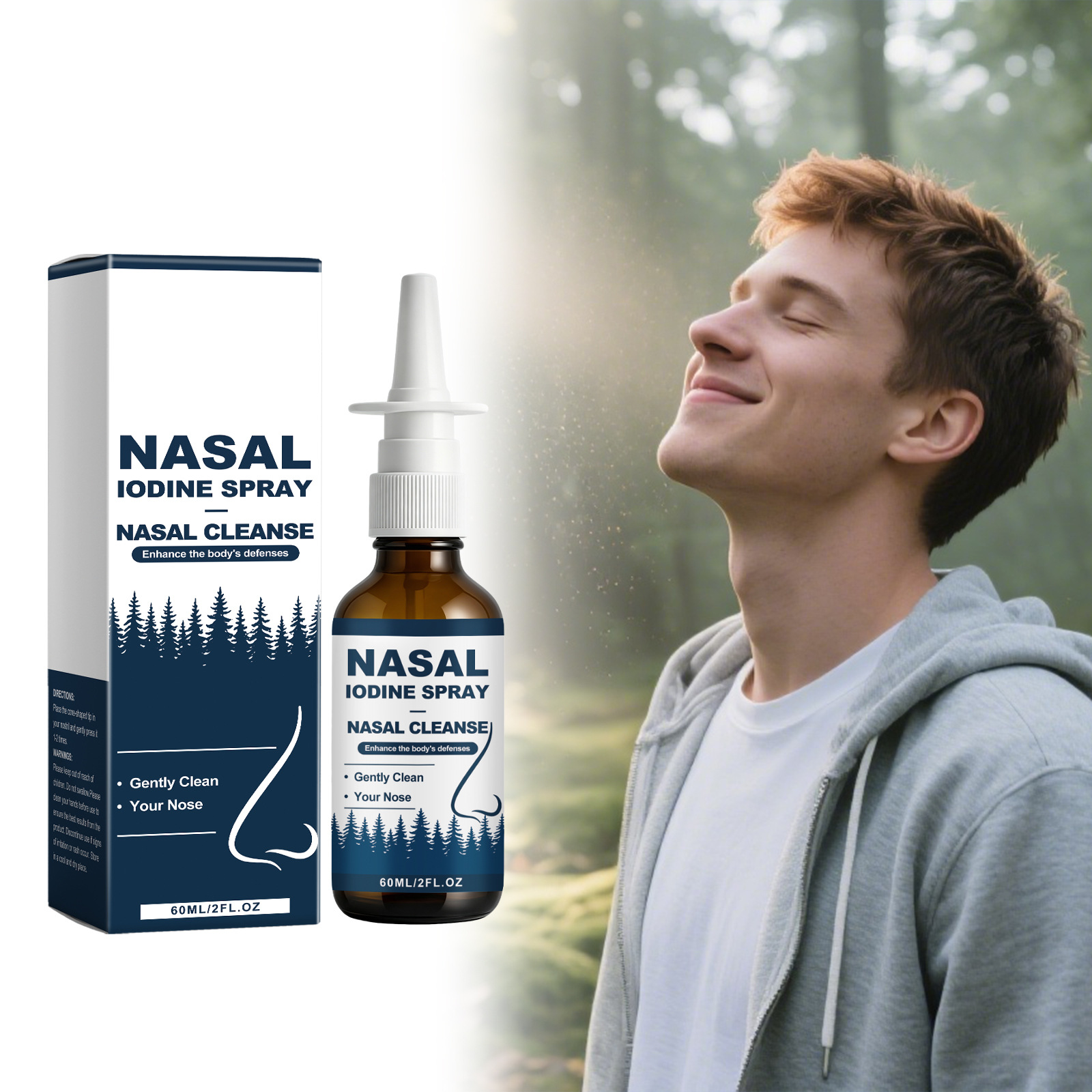 Nasal Moisturizing Spray Gently Cleanses the Nasal Cavity, Soothes the Nose, Relieves Tightness, and Brings a Refreshing and Comfortable Sensation