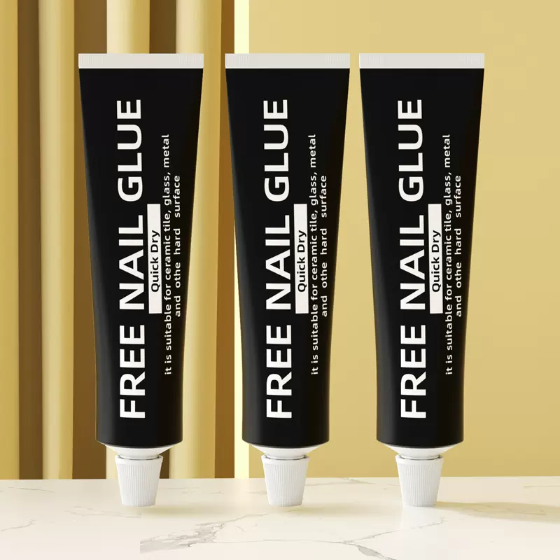 免钉胶强力胶瓷砖玻璃墙面专用金属置物架免打孔白乳小支速干胶水