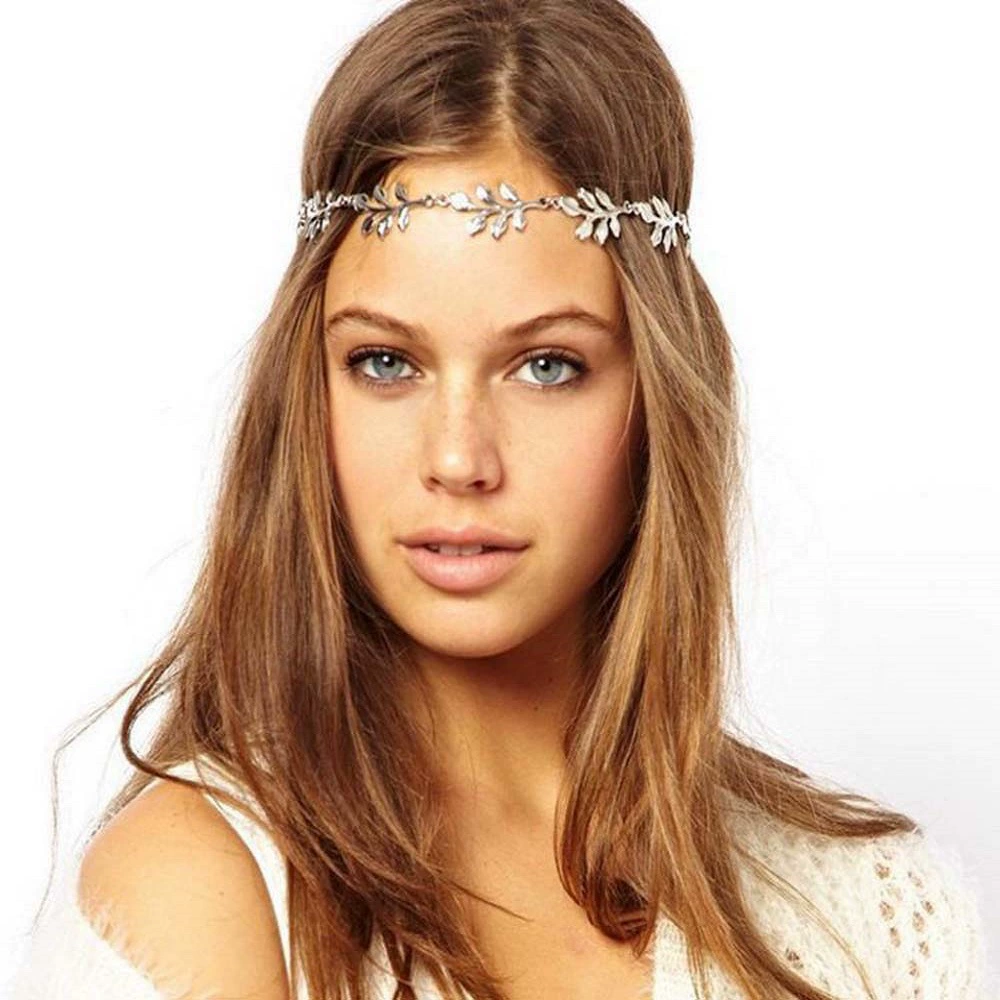 Прямая поставка с фабрики европейский и американский взрыв Джокера простая мода оставляет эластичную резинку для волос аксессуары для волос цепочка для волос головной убор цепочка