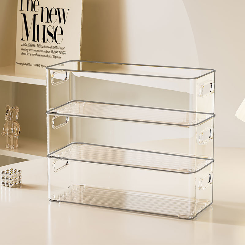 Desktop Storage Box Long Rectangular Acrylic Transparent Narrow Long Socks Small Items Storage Drawer Organizer Box Desktop Storage Box Long Rectangular Acrylic Transparent Narrow Long Socks Small Items Storage Drawer Organizer Box