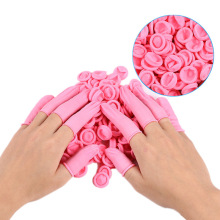 20/50PCS Disposable Gloves Pink Latex Rubber Finger Cots跨境