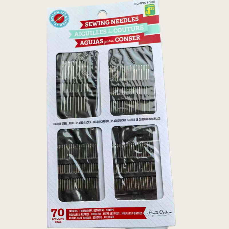 Transfronterizos venta caliente tarjeta de aguja de costura manual doméstica aguja de costura multifuncional accesorios de costura de ropa al por mayor