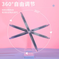 Wholesale factory supply transparent acrylic makeup mirror for desktop, home, bedroom, dormitory